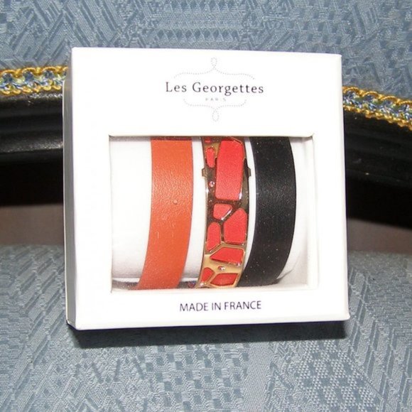 NEW Bracelet set by Les Georgettes 6 colors bands - Picture 9 of 9